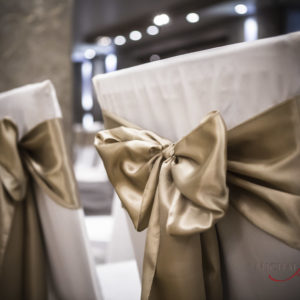 Champagne satin sash